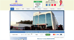 Desktop Screenshot of hotelmadhushrie.com